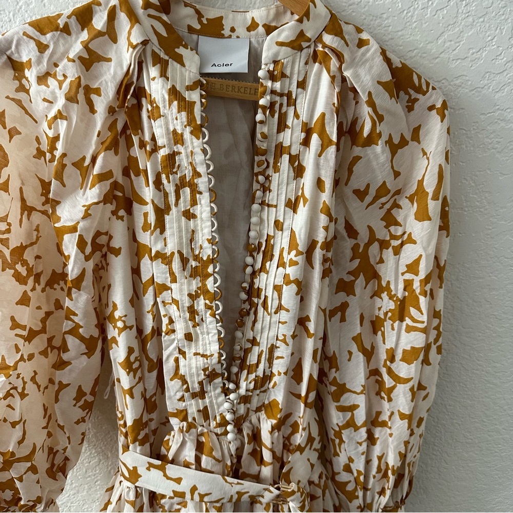 Acler Wolcott Dress Sienna Shadow size 2 - Picture 6 of 11